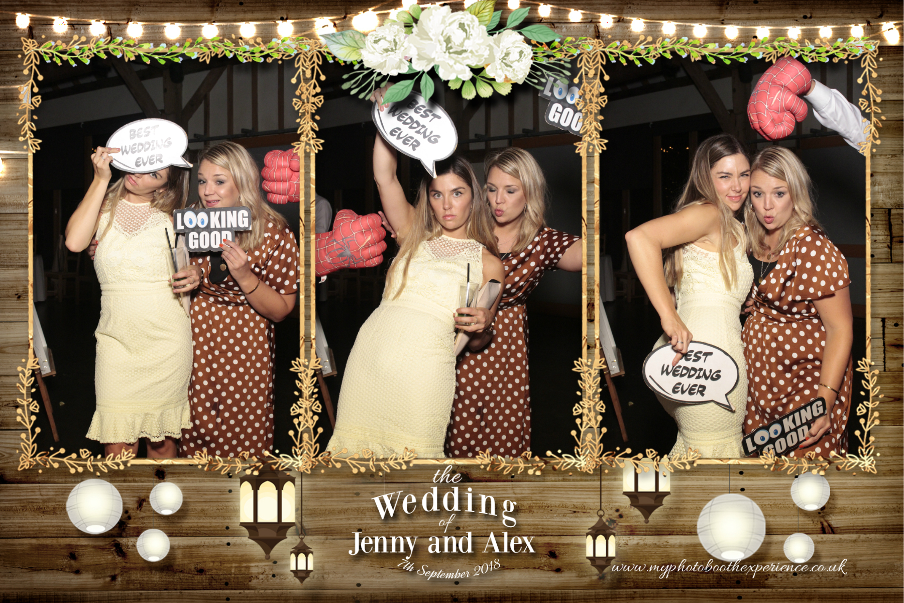 Jenny & Alex's Wedding | View more photos from the event at gallery.myphotoboothexperience.co.uk/u/MyPhotoBoothExperienceLtd/Jenny-Alexs-Wedding